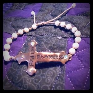 Pearl and copper bracelet